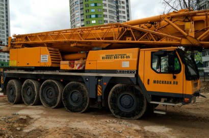 Автокран Liebherr 100 т, стрела 60 м